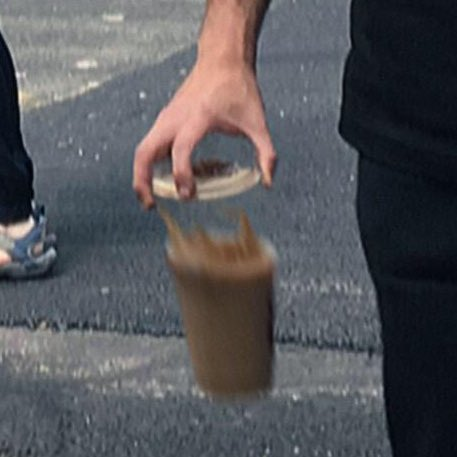 TheCinesthetic's tweet image. jonah hill dropping his coffee