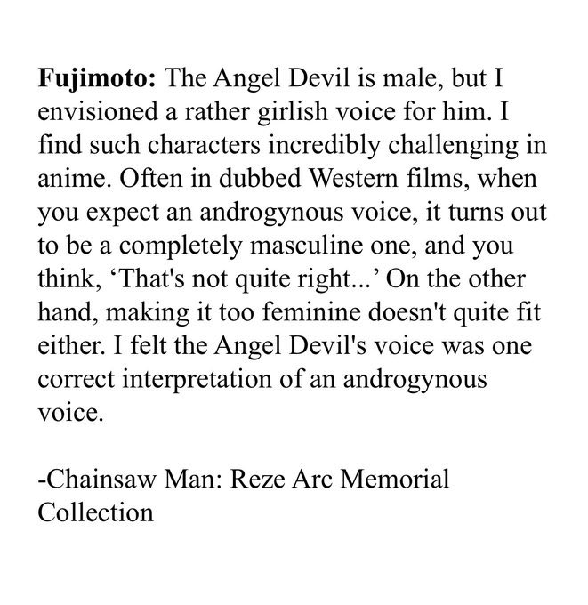 D_Kumii's tweet image. Fujimoto on Angel’s voice in the movie