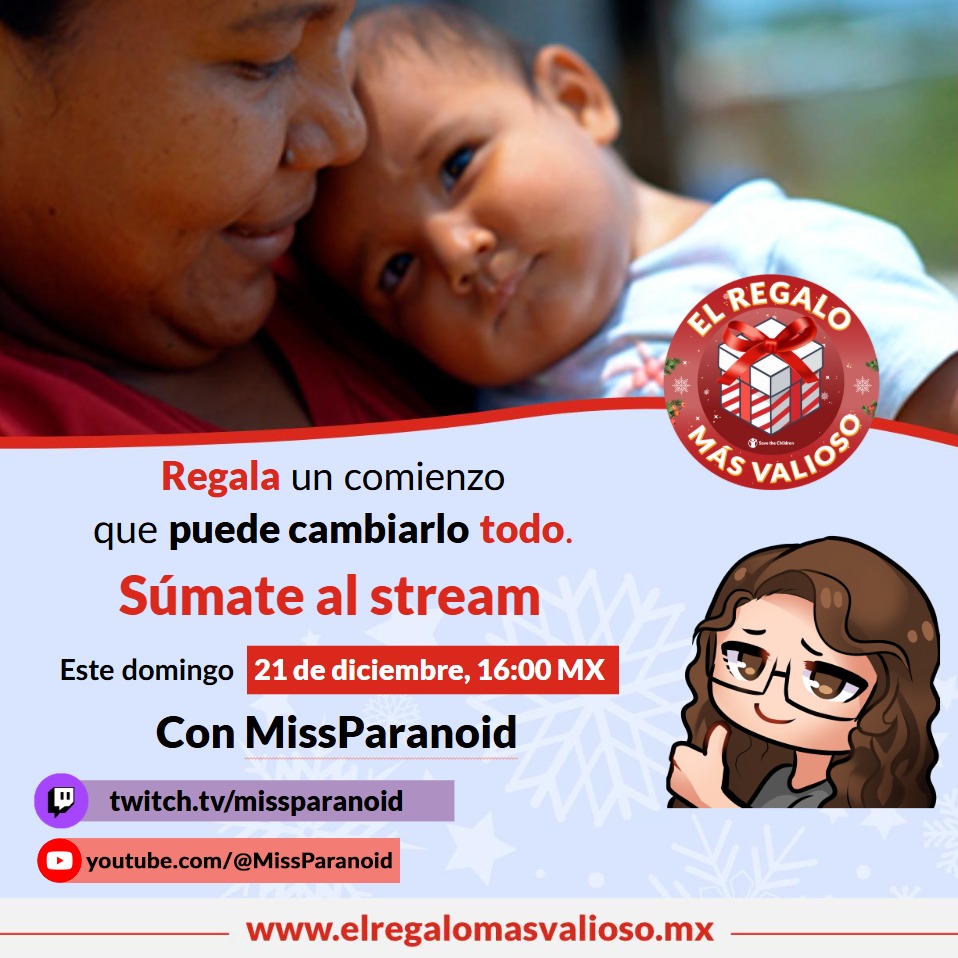 Mañana toca stream especial, cumplo años y los invito a mi fiesta. 
Abriré regalos que me enviamos y también recaudaremos fondos para apoyar a niños y niñas en situación vulnerable :3 habrán algunos incentivos para quienes quieran apoyar a la causa.
Nos vemos mañana a las 4pm MX