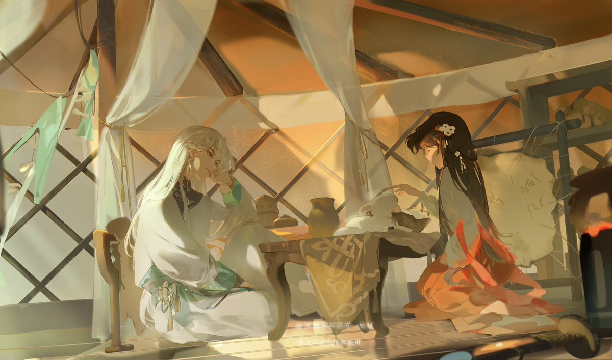 “When did I begin to grow so accustomed to her presence?”

#originalcharacterart #guofeng #illustration