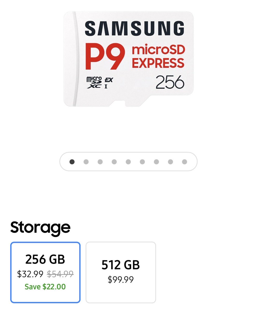 Samsung P9 MicroSD Express card 256GB down to $32.99 via Samsung Store! (#ad) howl.link/rbo0j9xni91n4