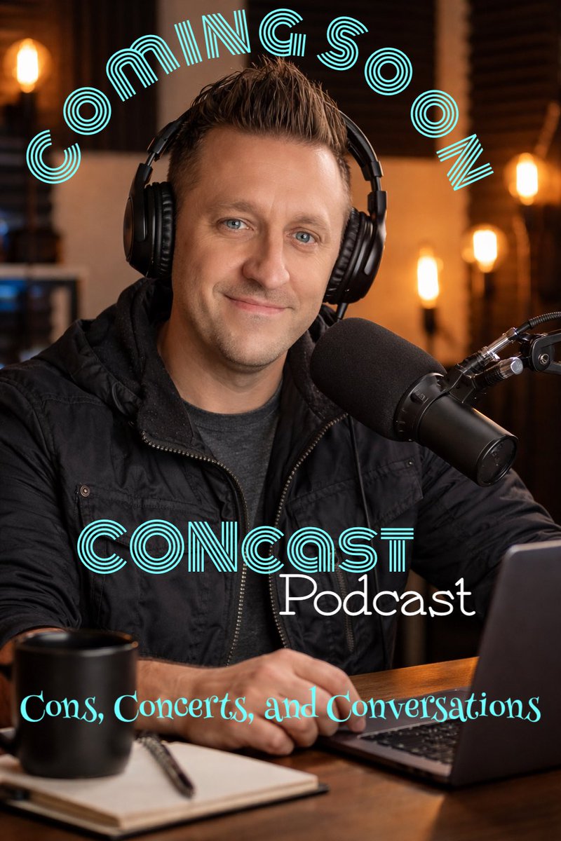 Fan2Famous's tweet image. Coming in 2026 -CONcast Podcast covering everything conventions, concerts, pop culture, and more.  Celebrity guests; convention organizers; con pros; cosplayers; and more.  #concast #convention #autograph #steelcitycon #monstermaniacon #chillertheatre #daysofthedead #fanexpo