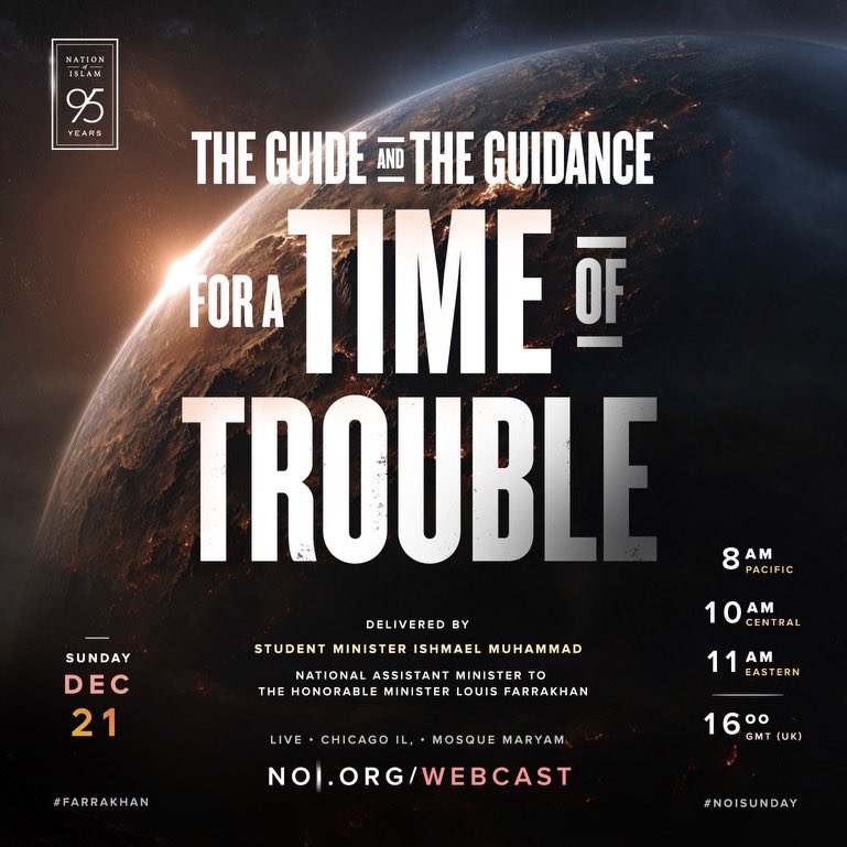 minishmael's tweet image. There is much happening in the world and much more on the horizon…

Join us tomorrow morning at 10am CST as we talk about what we can expect to close out this year and in 2026!

📍 7351 S. Stony Island, Chicago IL

📱 💻 media.noi.org 

#NOISundays