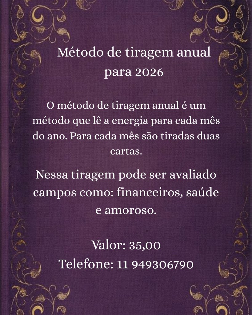cartasdaluiza's tweet image. Sejam bem-vindos! 🔮

Sou cartomante e posso ajudar você com escolhas, caminhos a seguir, financeiro e amor. 

Interessados, chamar na DM ou no telefone de contato! ✨🪭
