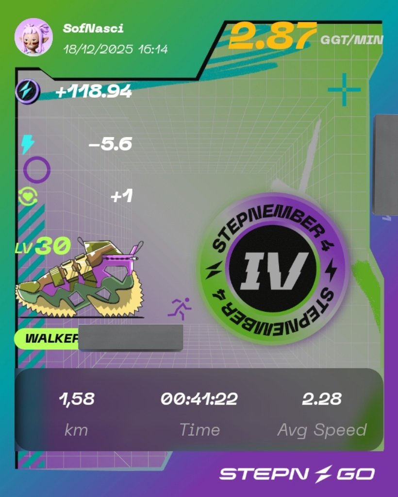 Sofnasci87's tweet image. 18th December 2025

#TheLifeBomb
14,40⚡
127,24 #CATKN = 4,45 #USDC 

#STEPN
7,4⚡
174,81 #GST = 0,38 #USDC 

#STEPNGO
5,6⚡
118,94 #GGT = 0,14 #USDC 
 
23689229 (@Stepnofficial)

(@The_Life_Bomb) 
IOS: bit.ly/47HKHoG
Android: bit.ly/4hzDf2n
DM me to + 🎁