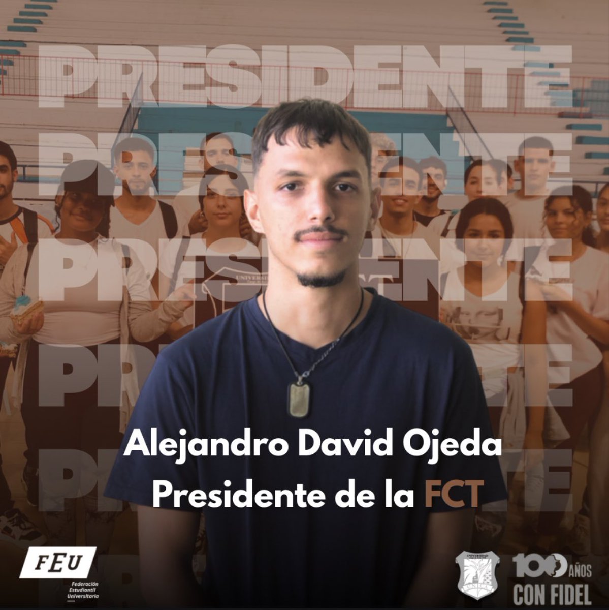 📢📢¡La FCT también ya tiene nuevo presidente!📢📢

Y es nada más y nada menos que Alejandro Ojeda, quien ya venía desempeñándose en esta ardua tarea de representar a los castores de la #UNICAdeExcelencia.

✊🏻Te deseamos el mayor de los éxitos.
