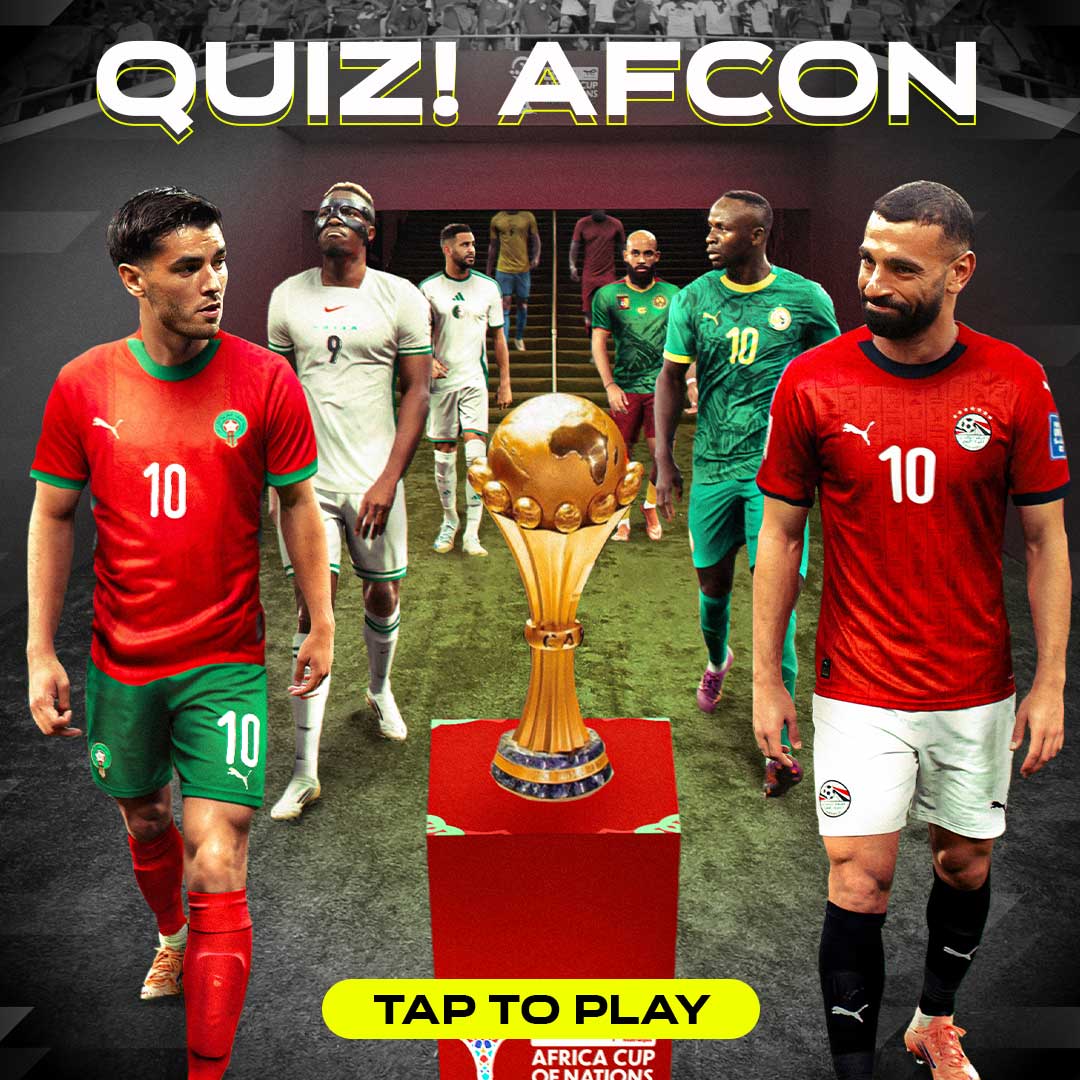 433's tweet image. 𝐈𝐭'𝐬 𝐭𝐢𝐦𝐞 𝐟𝐨𝐫 𝐀𝐟𝐫𝐢𝐜𝐚 🎶🌍

What do you know about one of the biggest, best and most exciting tournaments in the world? 🤩

Test your AFCON knowledge here 📲

share.433football.com/feed/eca5ed0c-…
