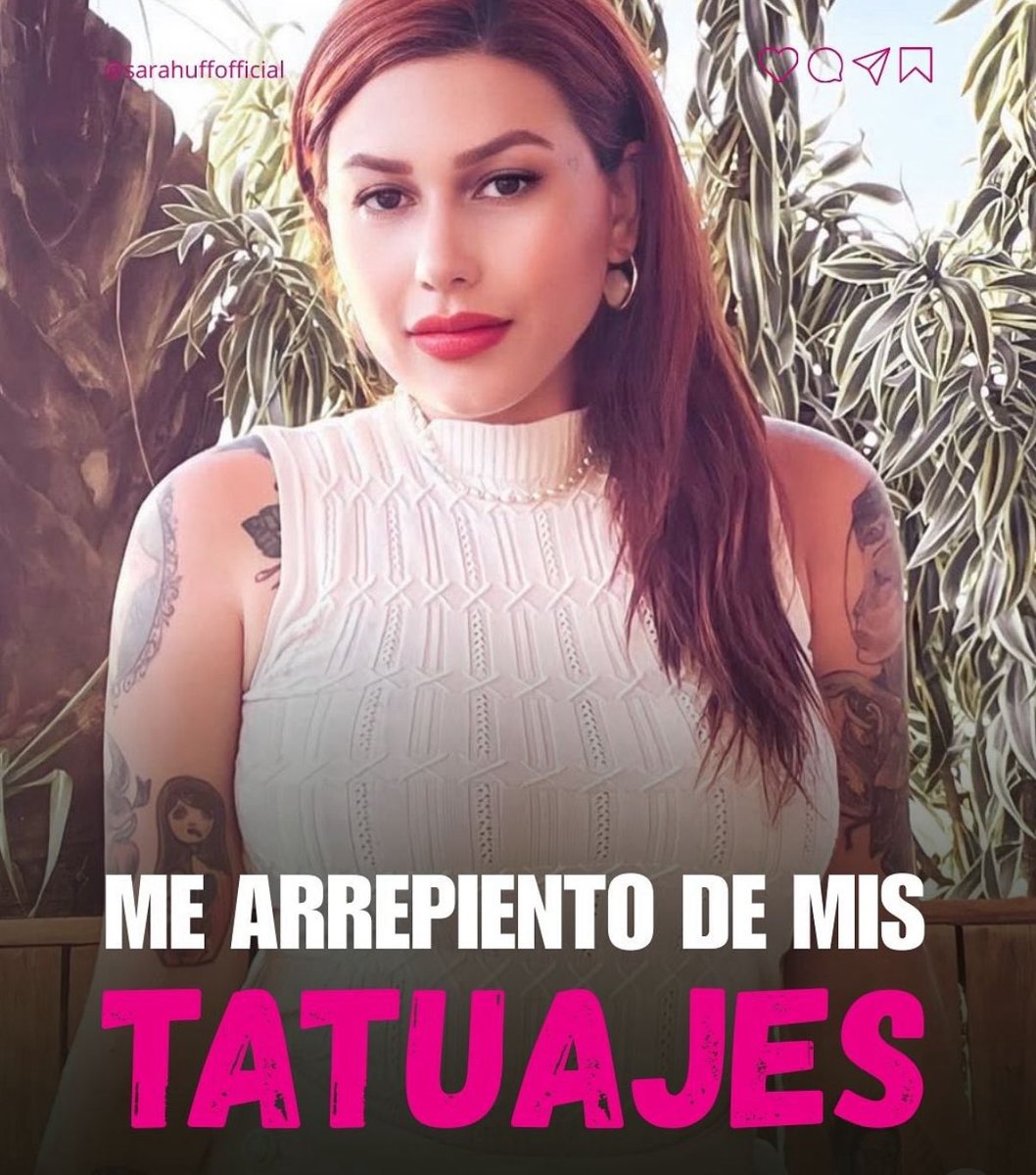 TheSaraHuff's tweet image. No te hagas tatuajes. En serio, no lo hagas. Yo empecé a tatuarme a los 15 años, y hoy, con 33, tengo casi el 30% de mi cuerpo cubierto. Me arrepiento profundamente.

Sí, existe el láser para quitarlos, pero cuesta muchísimo dinero. Dinero que podría usar para la educación de mis…