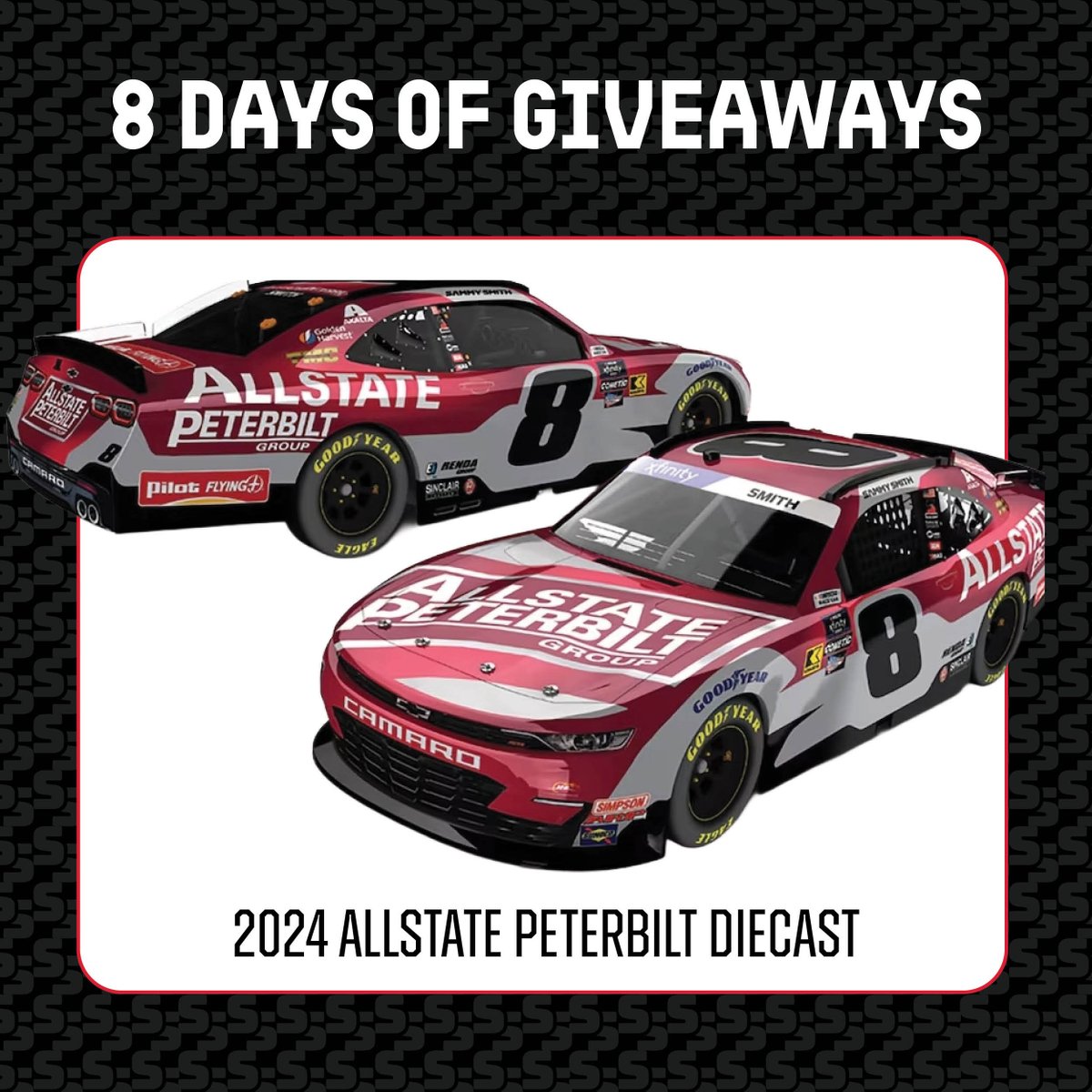 sammysmithSS's tweet image. 8 Days of Giveaways: Day 5

Giving away the 2024 @PeterbiltGroup diecast today.

Follow @sammysmithSS and @PeterbiltGroup and comment where you would display this diecast if you won.

Winner notified tomorrow!