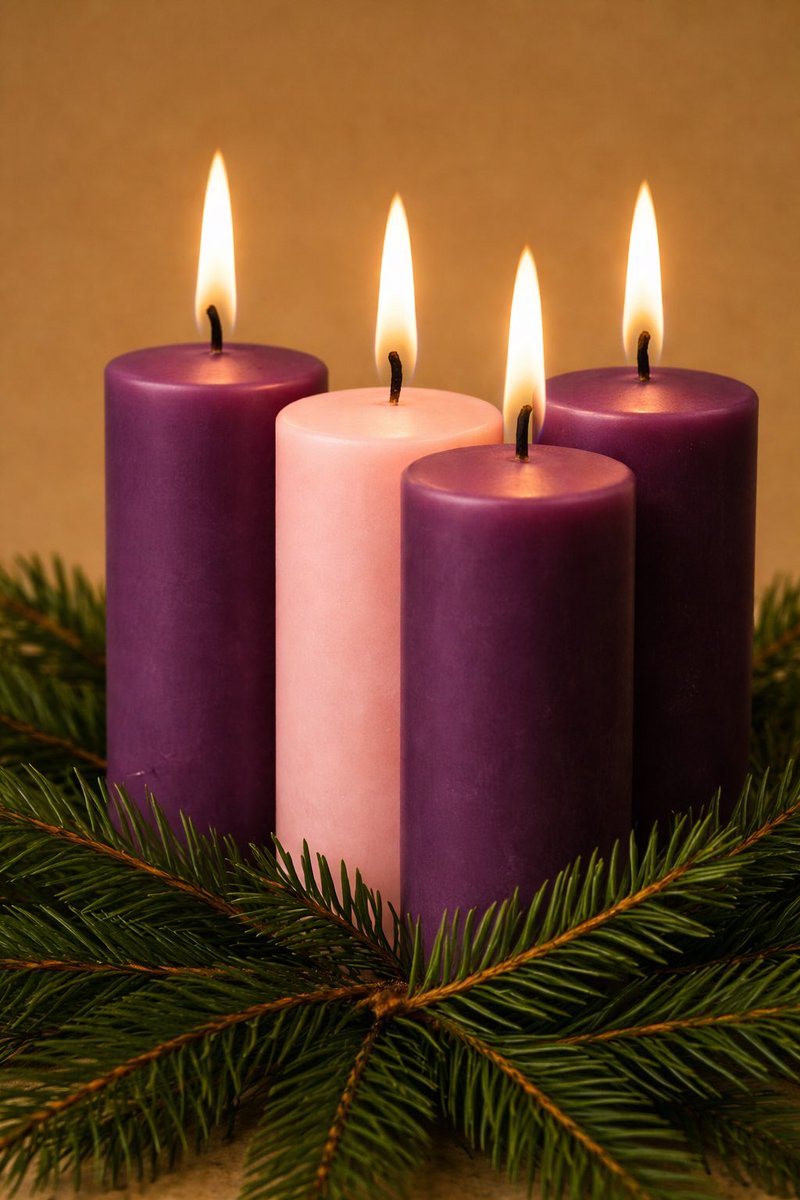 🕯✨ 4º Domingo de Adviento
Encendemos la cuarta vela, la del amor.
El Señor está cerca, preparemos el corazón para acogerle.
💙🤍 #Adviento #VenSeñorJesús