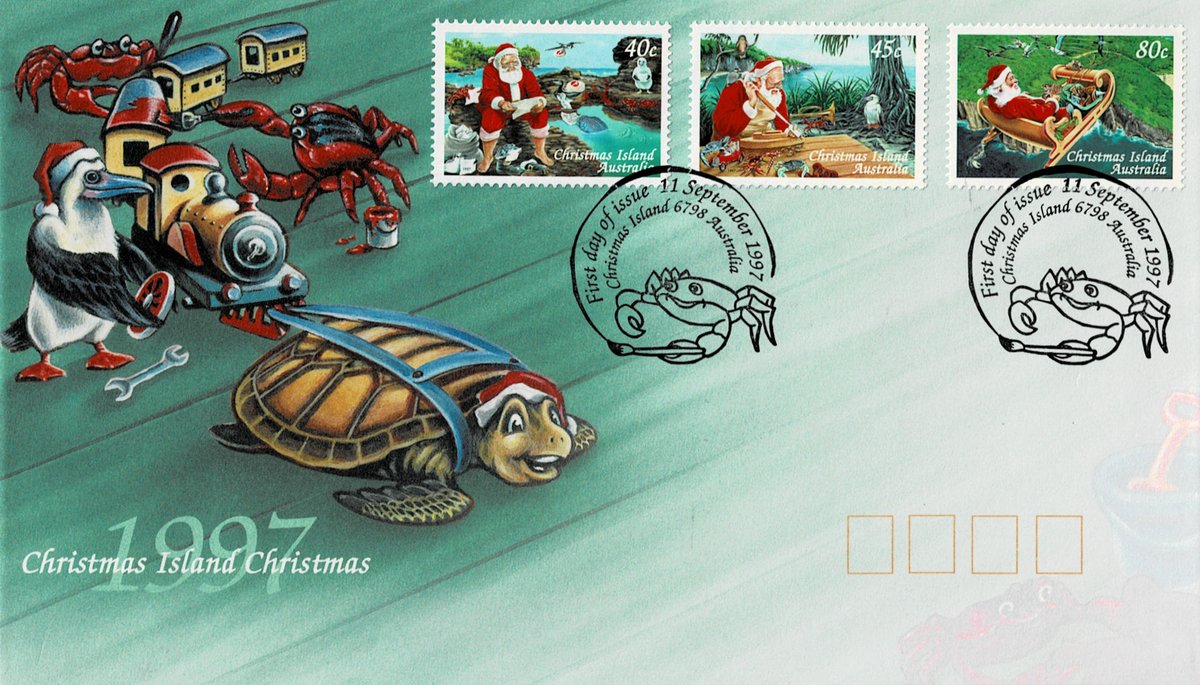 Cristmas Islands 1997 Christmas】 クリスマス島発行のクリスマス切手