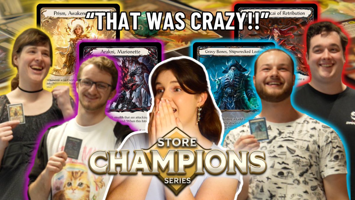 TeaAndTCG's tweet photo. The Flesh and Blood tournament you've never heard of, where players compete for $$$ for their trip to Pro Tour: Yokohama AND for their LGS 💰 video out now! ⬇️⬇️⬇️
https://t.co/3il1nMRnec https://t.co/Pf7UEpWp09
