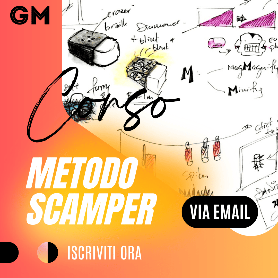 gmelani's tweet photo. Se le idee non arrivano, il problema non è la creatività ma il metodo. 🚀Impara il Metodo SCAMPER con il mio corso → https://t.co/rfwDh5DYnV https://t.co/anpt533Ba1
