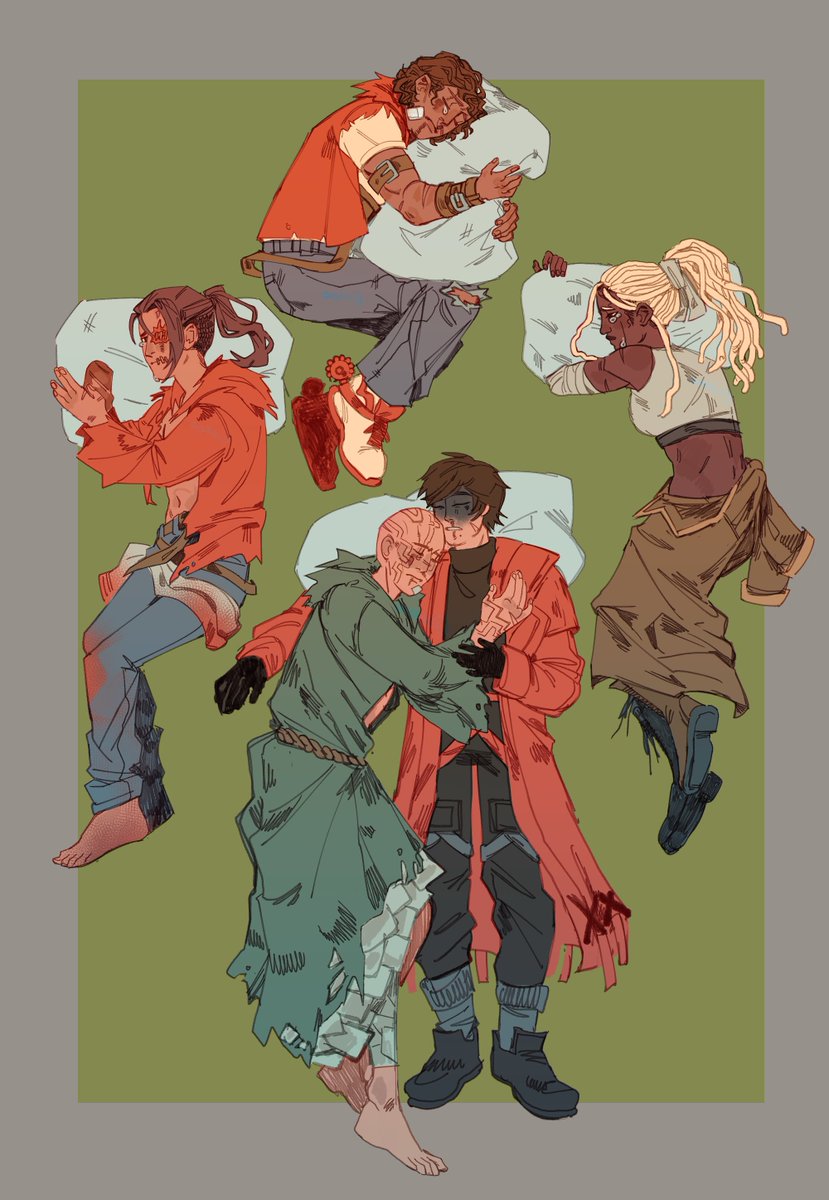 ivikero's tweet image. dormindo
#Hexatombefanart 
#HEXATOMBE