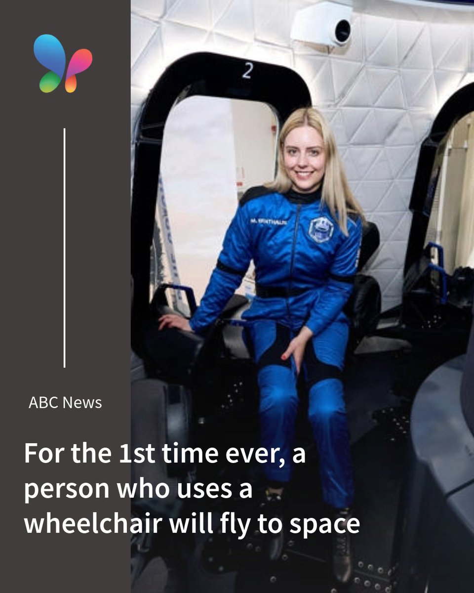 MSN's tweet image. Blue Origin’s NS-37 mission will make history: Michaela Benthaus becomes the first wheelchair user to cross the Kármán line. 🚀
🔗 msft.it/6010tohQw

#SpaceHistory #BlueOrigin #AccessibilityInSpace