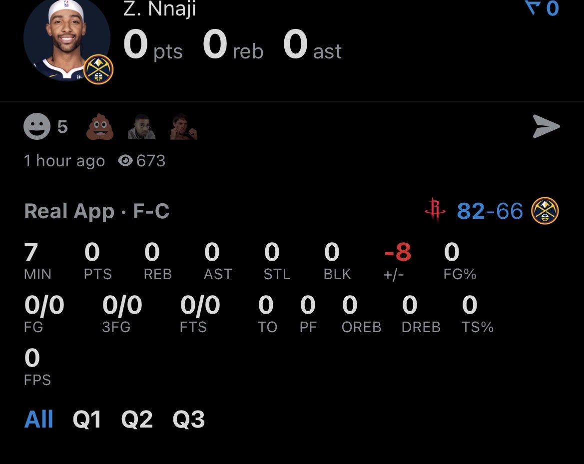 Denver cut the lead to 5, and in came Zeke Nnaji.