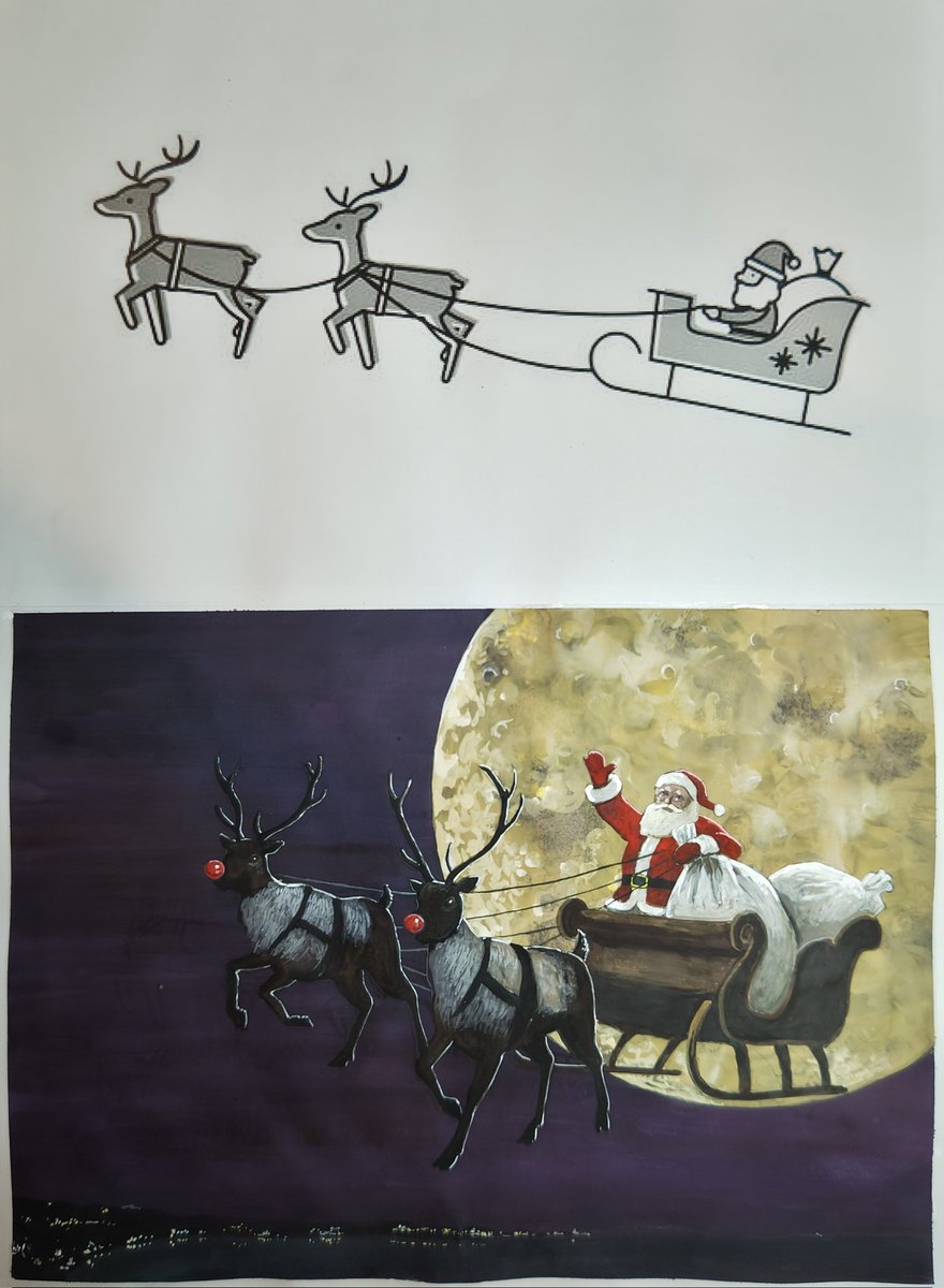 50枚のサンタクロース のぬりえ（無料PDF・PNG印刷用ファイル）, image size:880x1200