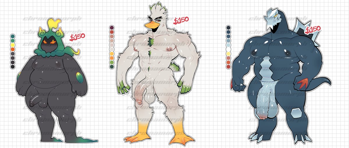 💦🔞Poke-AdoptS for Sale🔞💦 
-$150USD Each
-If you are interested claim by DM!
-Comes with: SFW version, NSFW version and no background version.
-No Holds.
#adopts #nsfw #nsfwfurry #nsfwpokemon #pokemonnsfw #nsfwadopts