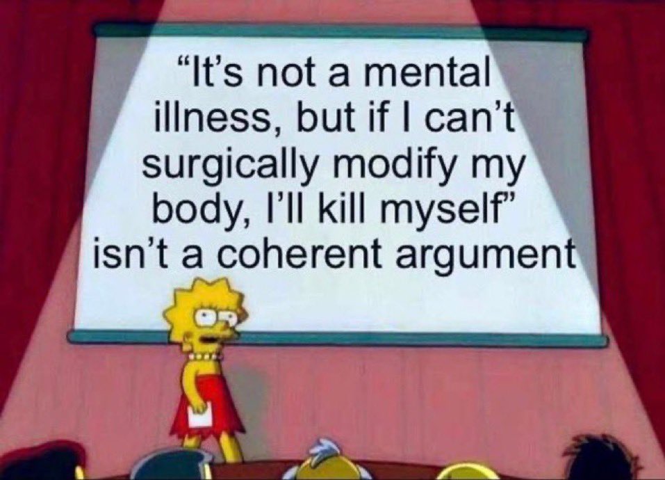 Totally not mental illness.