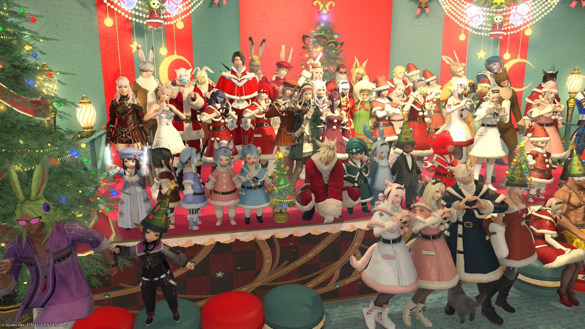 ff14_IRO2's tweet photo. 【#歳末幻想2025 staffより】

昨日はアツかったな🎁

アンタらの気迫とリズムが感じられて楽しかったぜ〜〜！🕺🪩✨
乱入者が居たりはしたが、俺達を暖かく迎えてくれて&amp;来てくれてサンキュ😘💋

たまにはクルーザー級に帰ってこいよ☝️

🦌•┈ ✨ ┈ 🌟┈🎄┈🌟┈✨┈•🦌
(ツリーに会場内や控室ss) https://t.co/YgkXJo37Hr