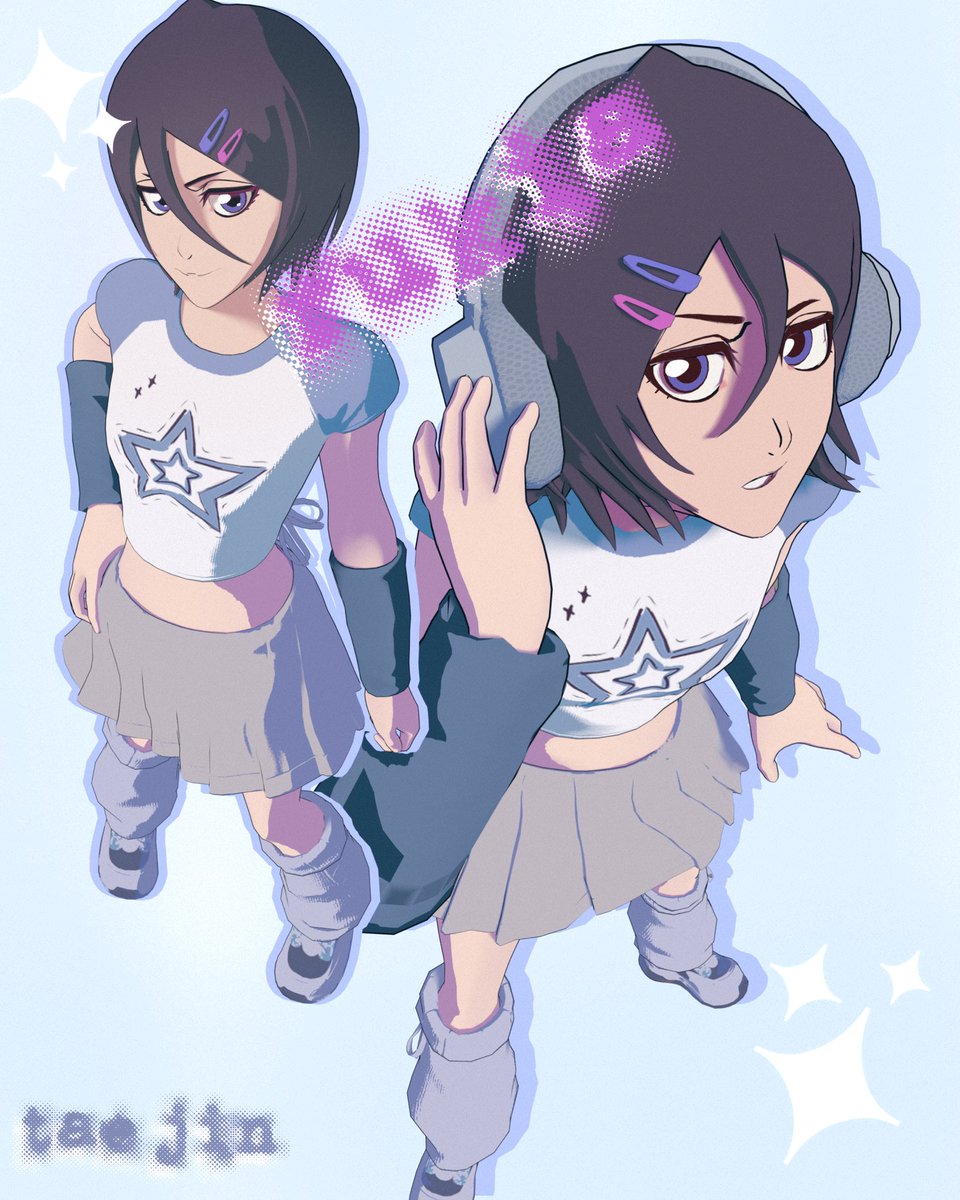 7aejin's tweet image. rukia outfit swap