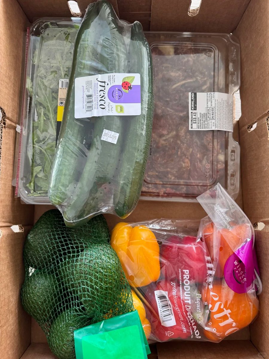 Nothing fancy just groceries, a meal plan, and a week to wait.🛒🛍️