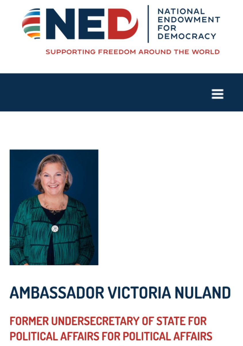 ricwe123's tweet image. Imagine being one of the instigators for removing the democratic elected Ukrainian president Yanukovych in 2014, and then getting a job as ambassador for an organisation called NED
"National Endowment For Democracy"
😂😂😂