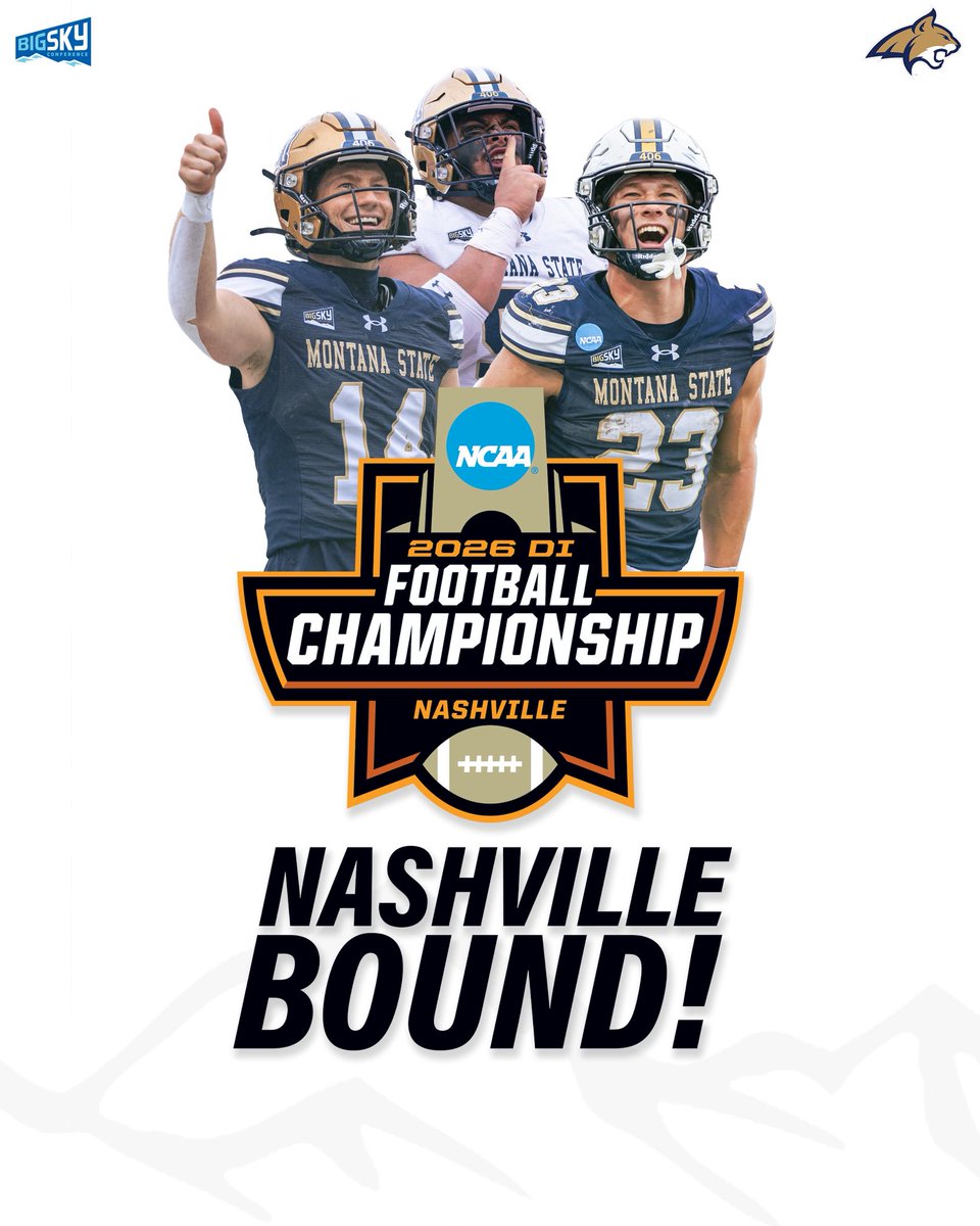 NASHVILLE BOUND‼️

<a href="/MSUBobcats_FB/">Montana State Football</a> will play for a national title in January