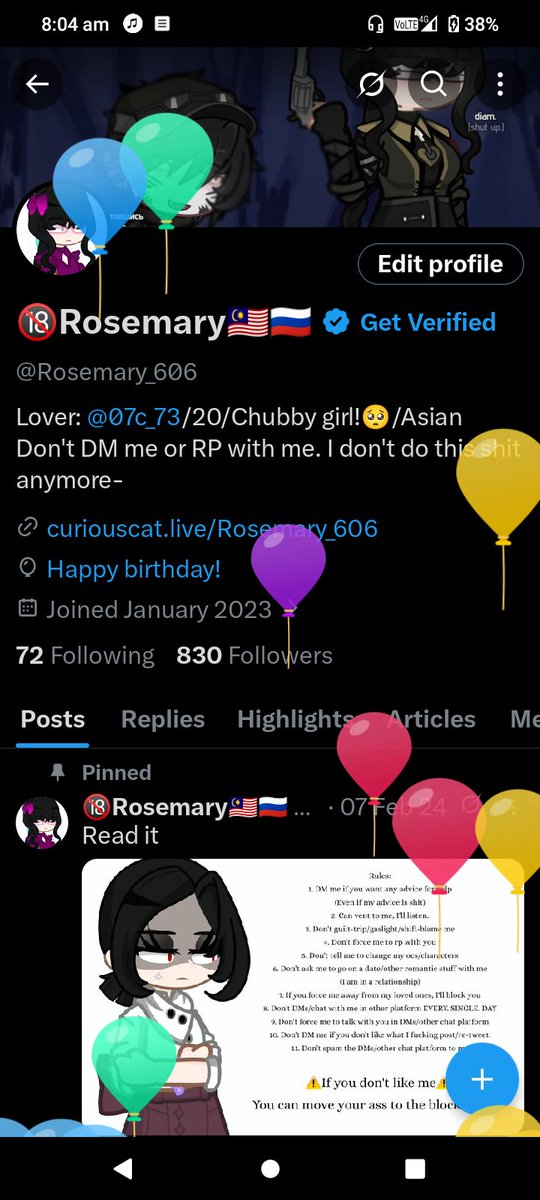 🔞Rosemary🇲🇾🇷🇺 (@Rosemary_606) / Posts / X