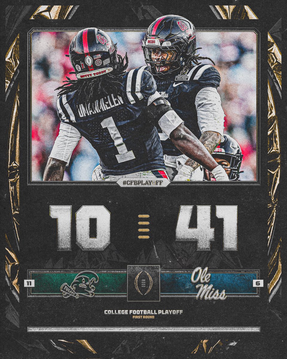 OLE MISS TO THE SUGAR BOWL 🚨

#CFBPlayoff • #HottyToddy