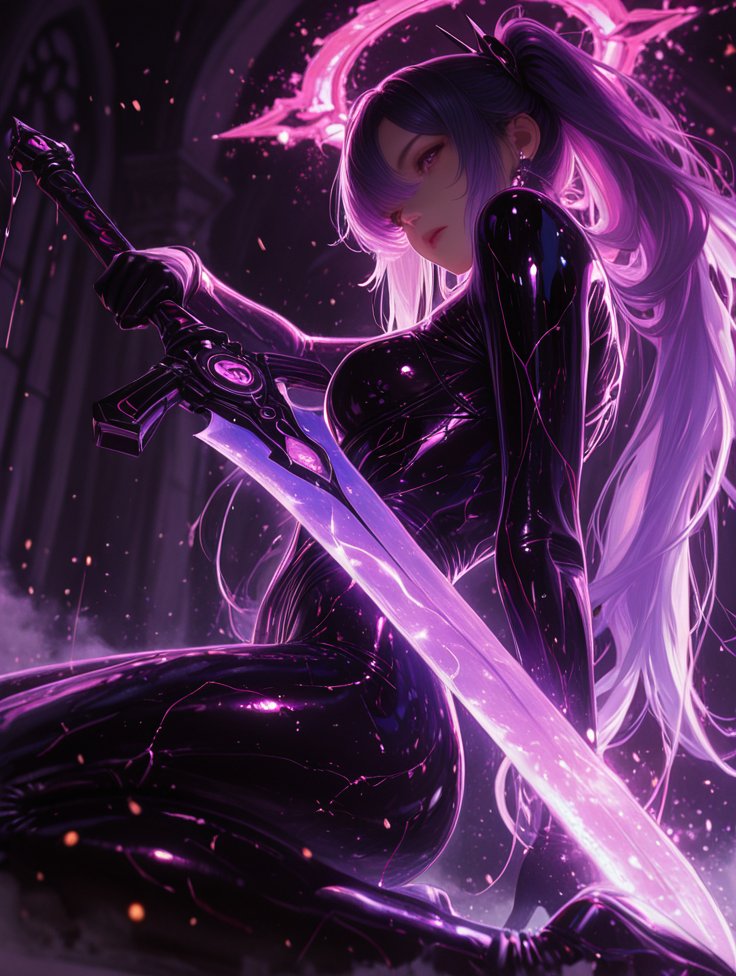 紫の刃は、誰の魂にも屈しない。