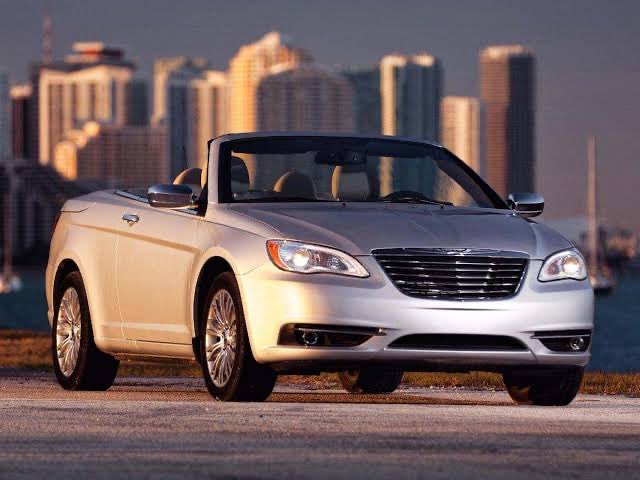 Chrysler 200 Convertible in Florida sunset