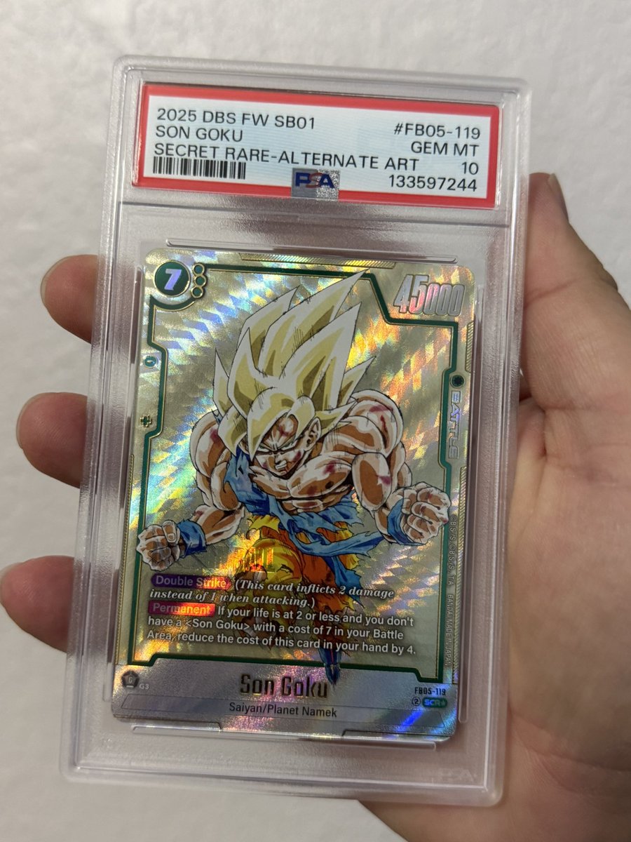 TheGioRoyals's tweet image. Goku $130 shipped 
Eevee $85’shipped
Psa 9 eeve $35 shipped
Ginyu alt $20 pwe
SD ZARDS $100 shipped each