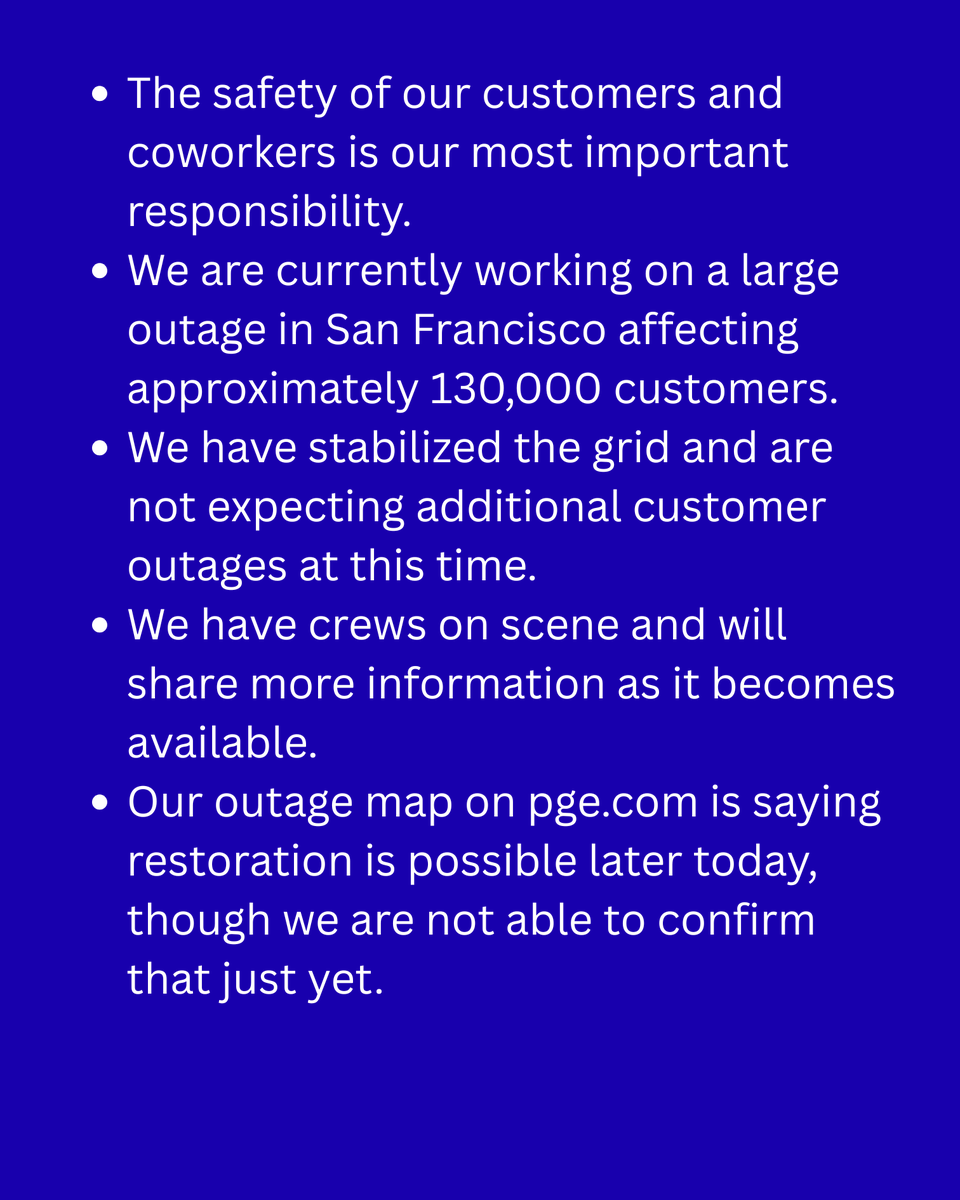 Pacific Gas & Electric tweet media