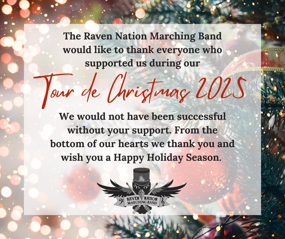 SussexTechBand's tweet photo. Tour de Christmas 2025 ended last night. Thank you to everyone who supported us on this journey. 

Parade Results:
Milton - 2nd Place
Selbyville - Cancelled
Seaford - 1st Place
Bridgeville - 1st Place
Gumboro - 1st Place https://t.co/7lAnTPDm95