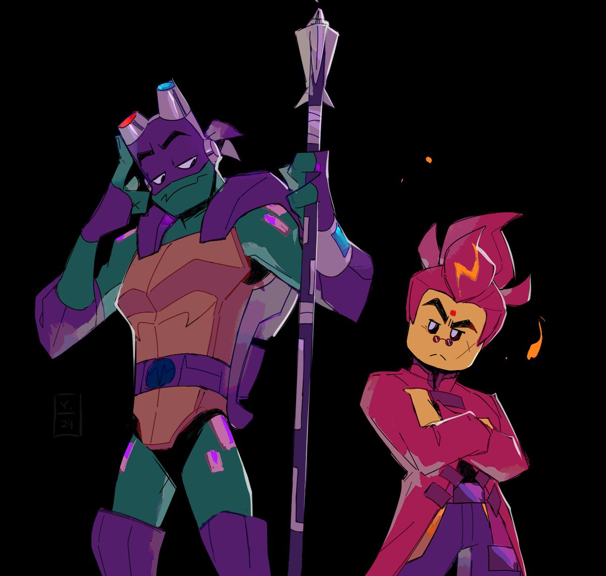 I miss them.. so I doodled
#rottmnt #lmk #risedonnie #redson