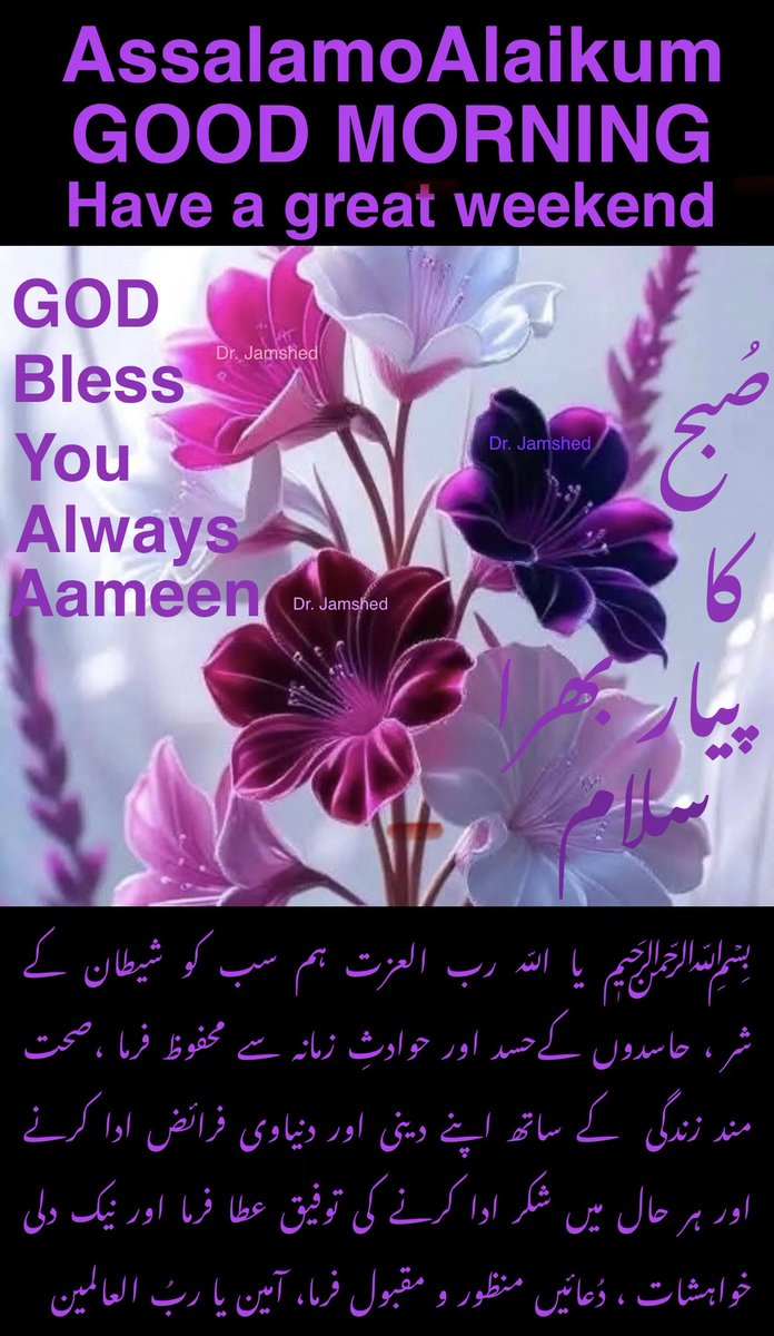 JamshedUSA's tweet image. 🌺🌺  Assalam   O   Alaikum  🌺🌺

    🌺Good Morning“X”Family🌺

    🌺  Have a Great Sunday  🌺

🌺(Like + Rt = Follow Back ) 💯🌺