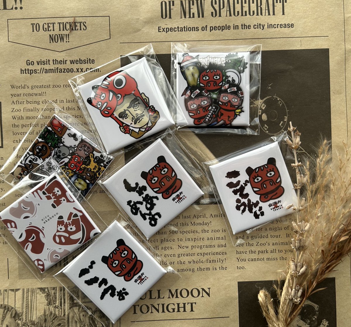 缶バッジの達人さんには今年一年間お世話になりました！また来年も