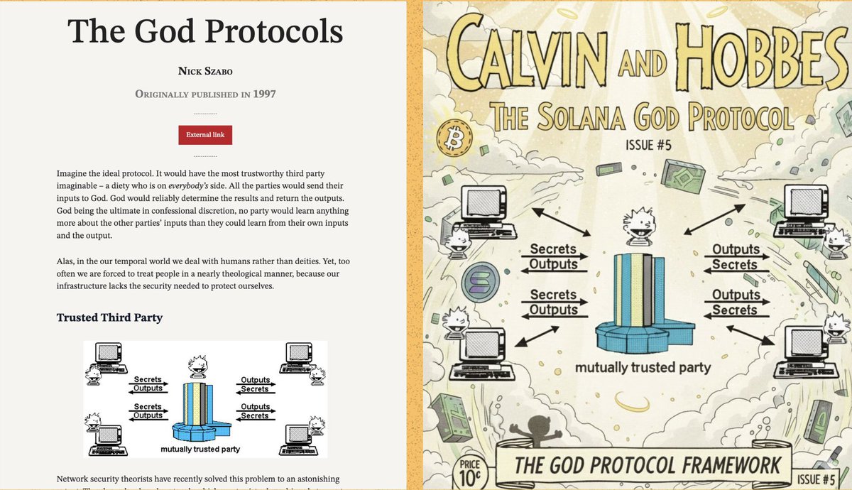 Ayyyoubeth's tweet photo. @AxisAce101 Yes $Calvin is the first crypto mascot used in nick szabo white paper in 1997 to explain blockchain and crypto https://t.co/asH5GwtUcz