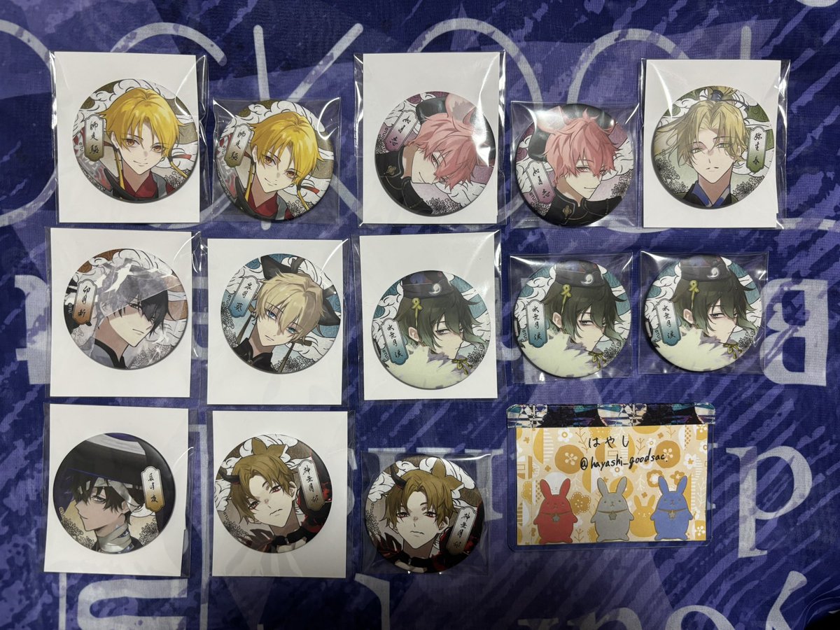 交換 譲渡】AGF2025 月野鬼譚 華月陰陽録 月華月 ツキウタ。 缶バッジ