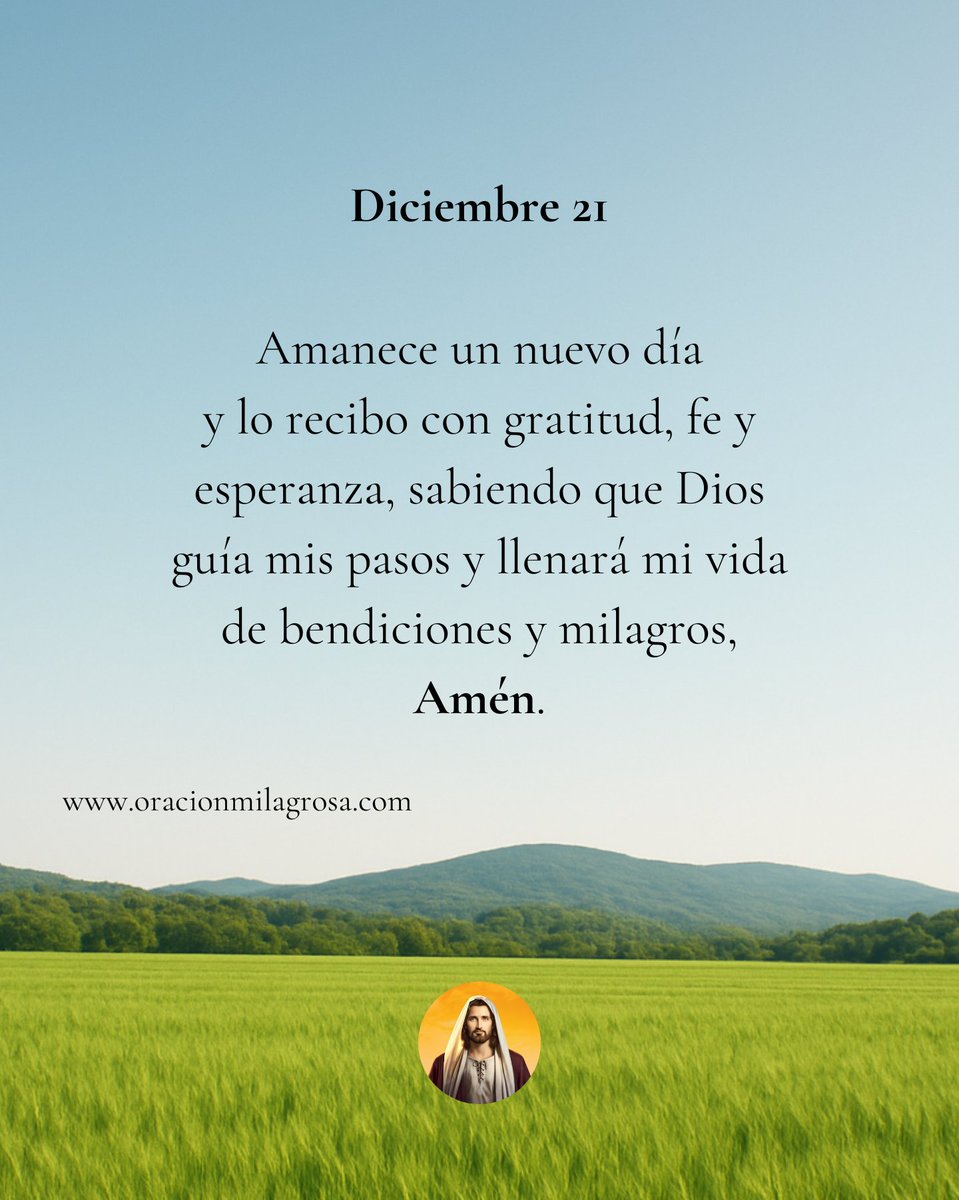 oracion_milagro's tweet photo. Diciembre 21 ✨ https://t.co/9gdAi7wT8p