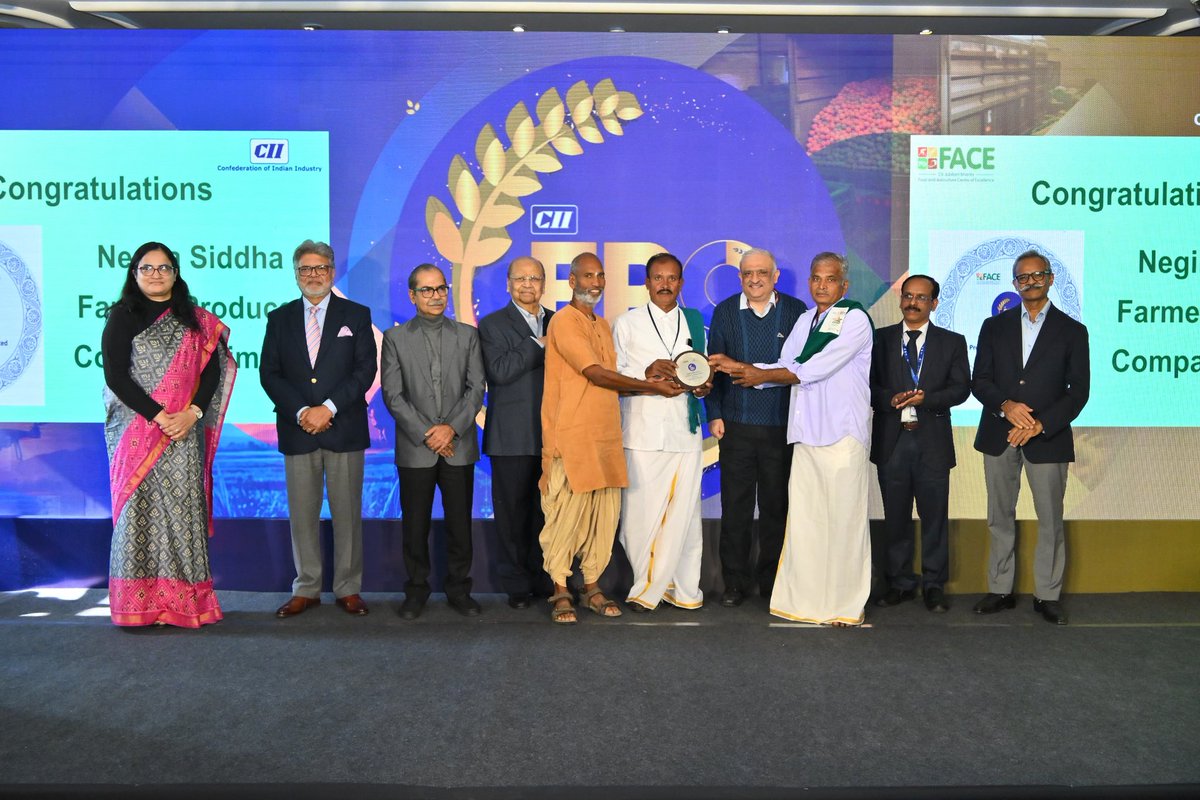 Congratulations to all 13 FPOs across Tamil Nadu and Karnataka that have been nationally recognized and awarded for their exemplary performance. This recognition is most important in replicating and scaling the Farmer Producer Organisation (FPO) model across Bharat because it has