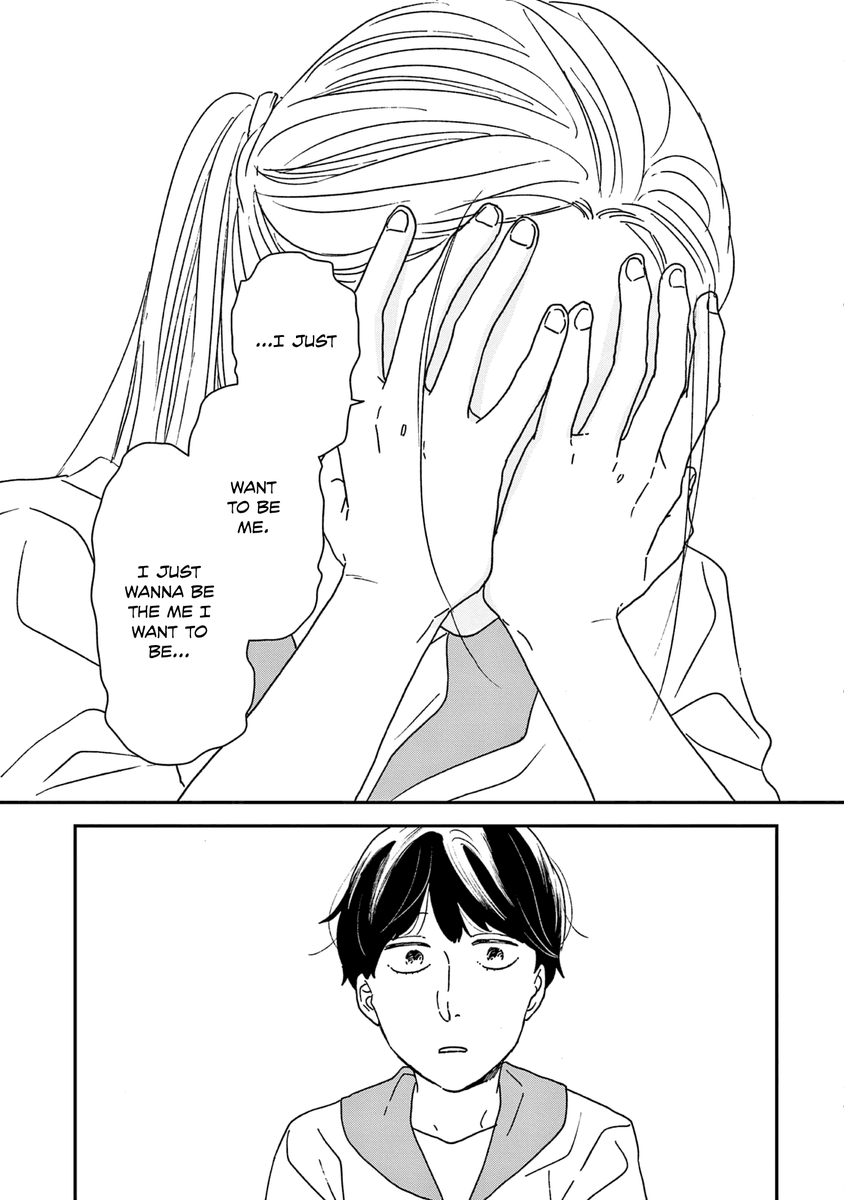 Emiri's coming out hits too close to home. Growing up with people pushing the heteronormativity and being frustrated over the fact that you don't fit in. Many queer people have to face this alone because society wants children to be normal, and shut that ideology away.