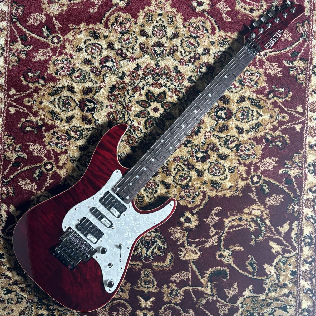 SCHECTER SD-2-24 AL キルトメイプルトップ SCHECTER シェクター SD-2-24-AL See-Thru Black / RW 日本製 エレキ