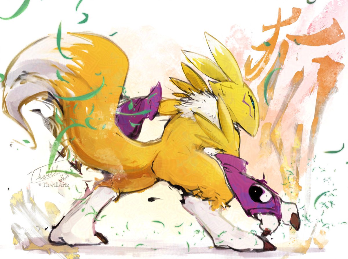 ThwillArtz's tweet image. 🐲🦊🐶#digimon #デジモン