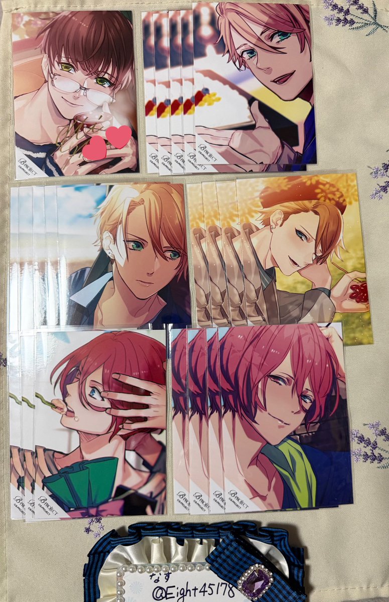 交換】B-PROJECT Bプロ 10th Anniversary ブロマイド 箔押しサイン