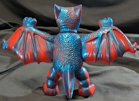 昭和ギャオス □高16.5/幅24（cm） マルサン製 ソフビフィギュア 電撃