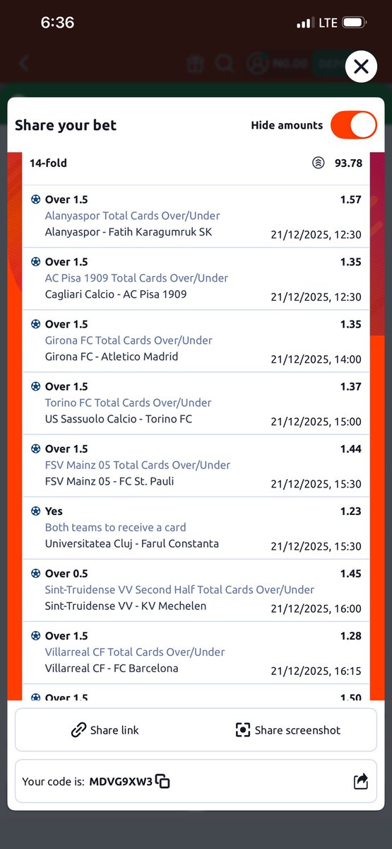 IsraelOpesh's tweet image. Manage this 90odds and boom 

MDVG9XW3