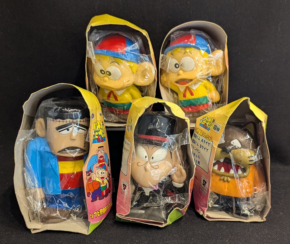 怪物くん　ソフビ貯金箱　5体セット【希少ホビー】 21日（日）新入荷・店頭販売情報 「バンプレスト ソフビ貯金箱 怪物