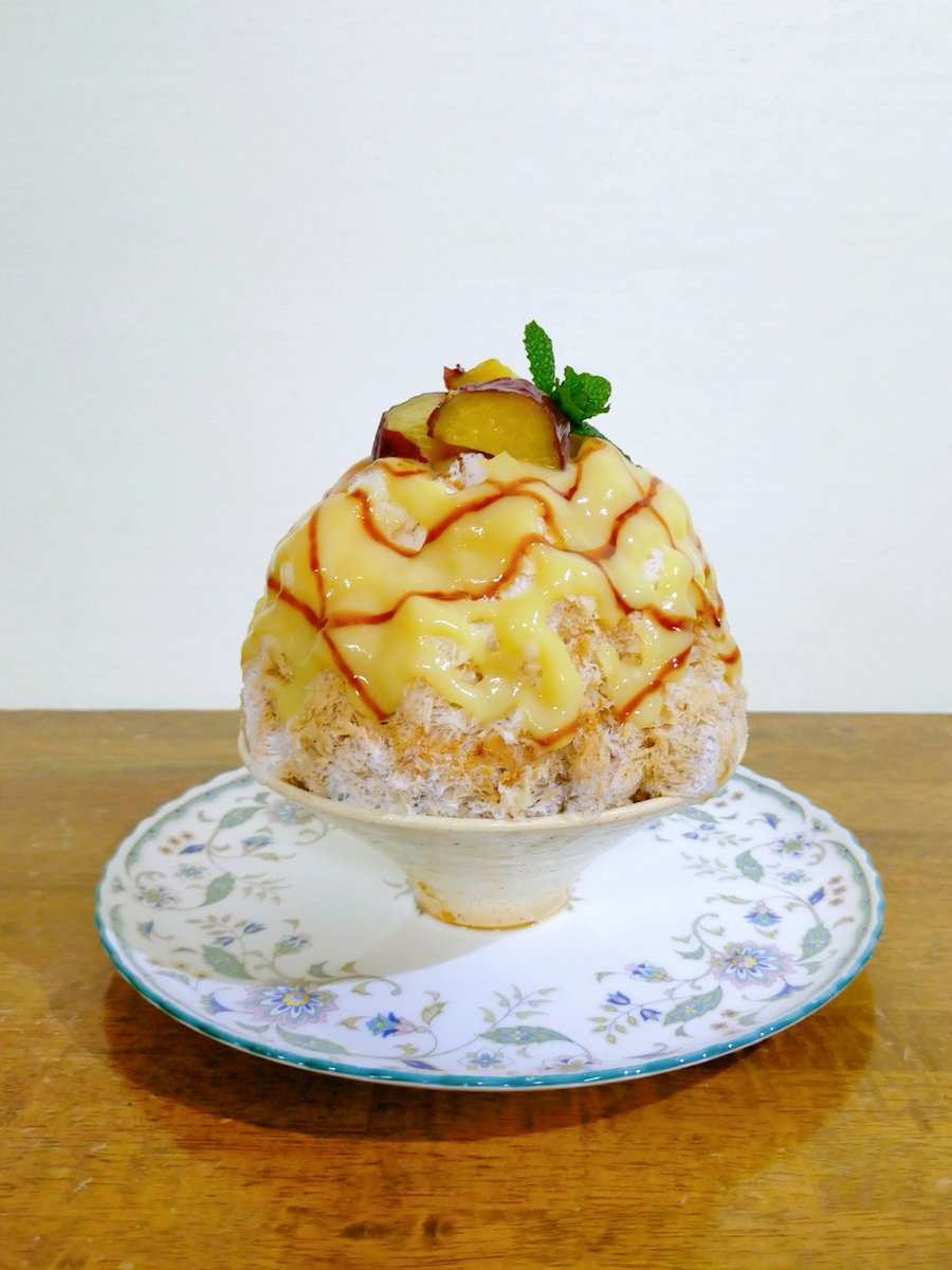 LEE8253's tweet photo. おうちかき氷🍧
◇さつまいもカラメル＆エスプレッソ
道の駅河北の壺焼き芋を使ったかき氷
エスプレッソを合わせてみたらめっちゃ合う💗
真冬のかき氷イベント
今年もやれたらメニューの１つにしよう
#道の駅河北 #壺焼き芋 #山形かき氷 #山形カフェ #かき氷 https://t.co/MTR14nDuqh